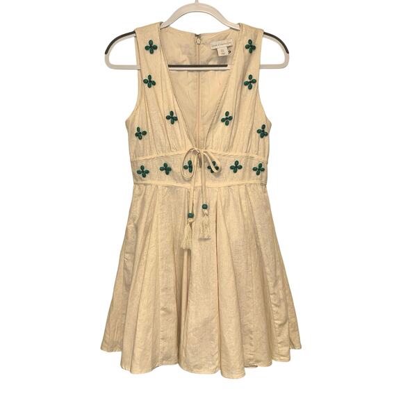 NWOT House of Harlow 1960 Nicole Richie Boho Beaded Mini Dress - Picture 1 of 11